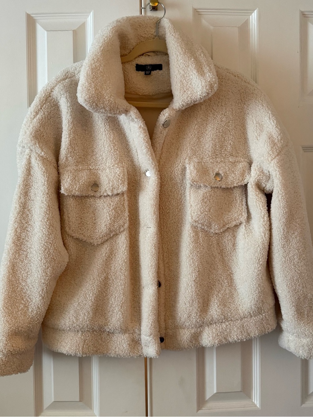 Sherpa Trucker Jacket - Cream Missguided